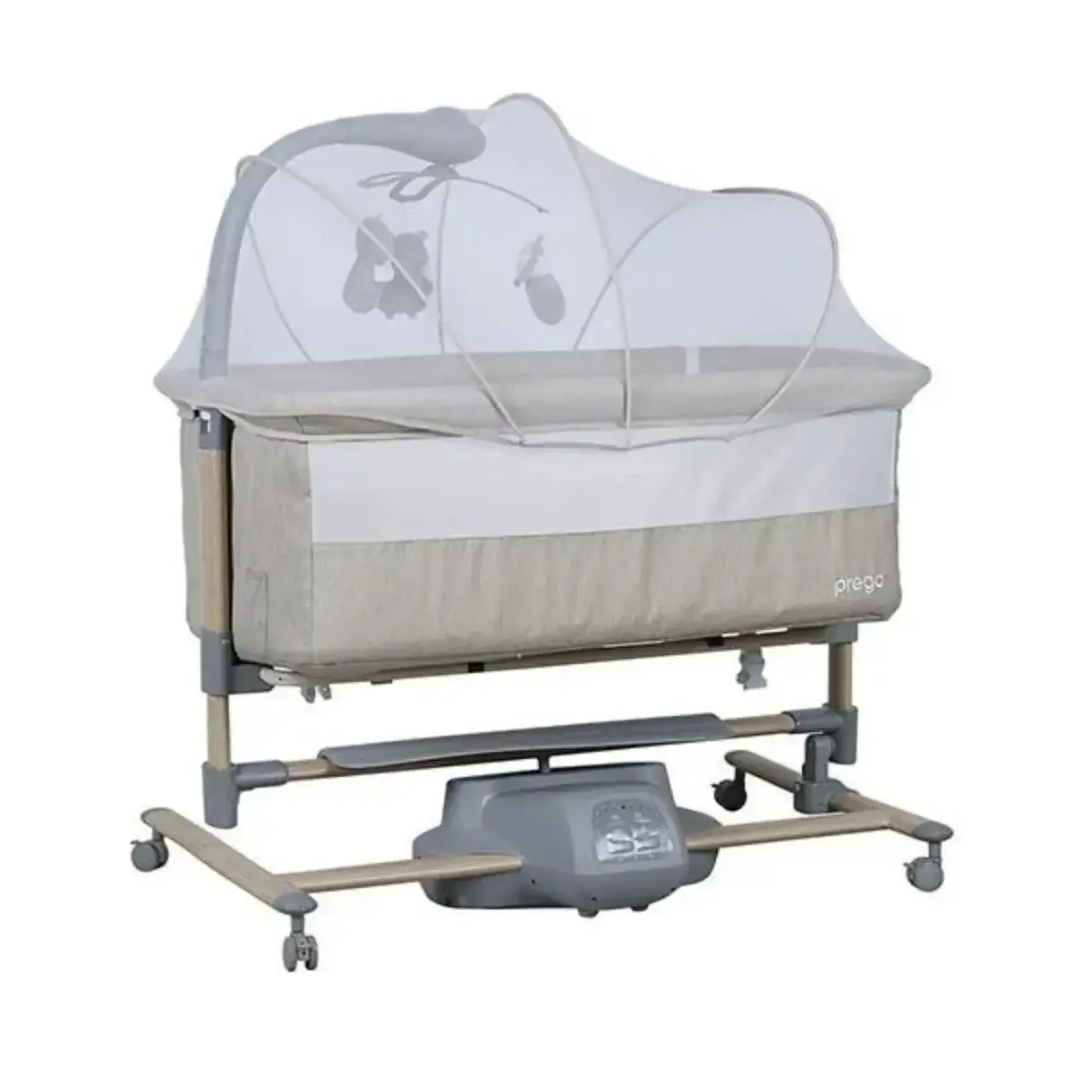 Prego 4091 Carmela Elektrikli Anne Yanı Beşik 57x93 cm Bej