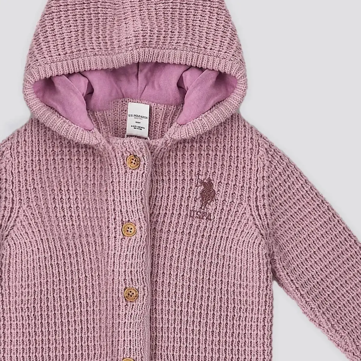 U.S. Polo Hırka Triko Pembe