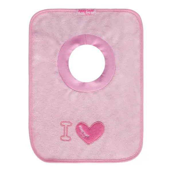 Sevi Bebe Yakalı Havlu Mama Önlüğü Seni Seviyorum