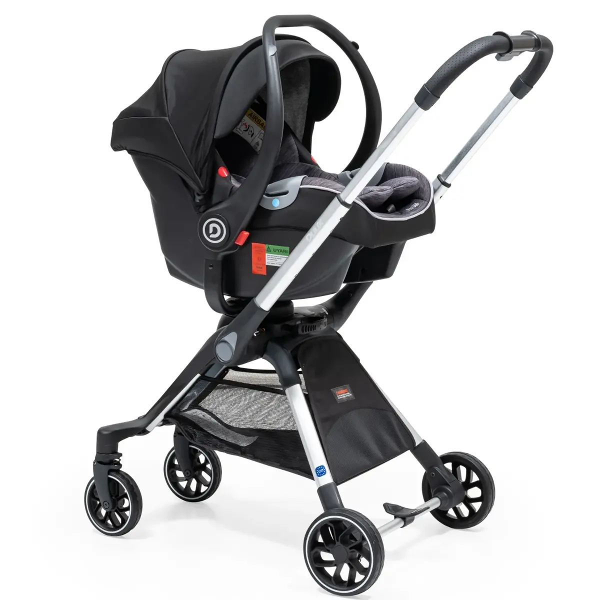 Duux Pro 360 Travel Sistem Bebek Arabası Black