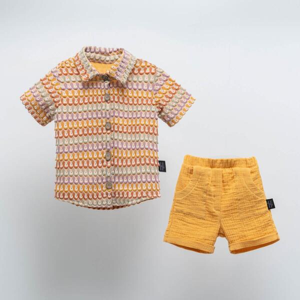 Moi Noi 2li Takım Gömlekli Hardal