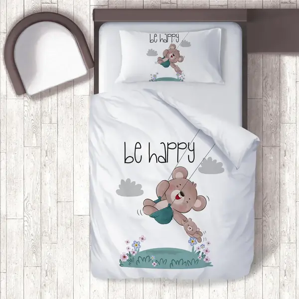 Momys Care Tatlı Ayıcık Bebek Nevresim Takımı 100x150 Cm