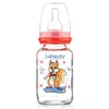 Bebedor Silikon Emzikli Desenli Cam Biberon 125 ml 0+ Ay