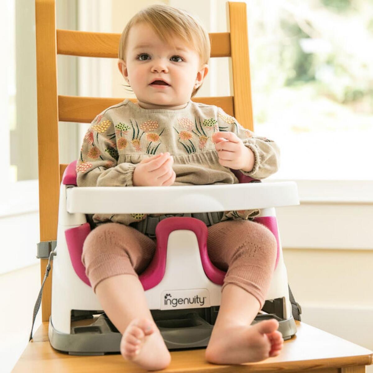 Ingenuity Baby Base Portatif Mama Sandalyesi Pink Flambe