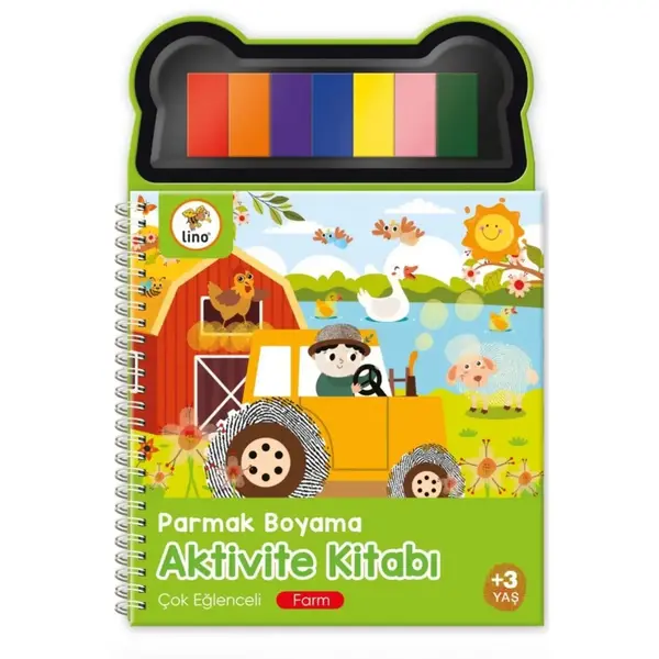Lino Parmak Boyama Aktivite Kitabı Farm