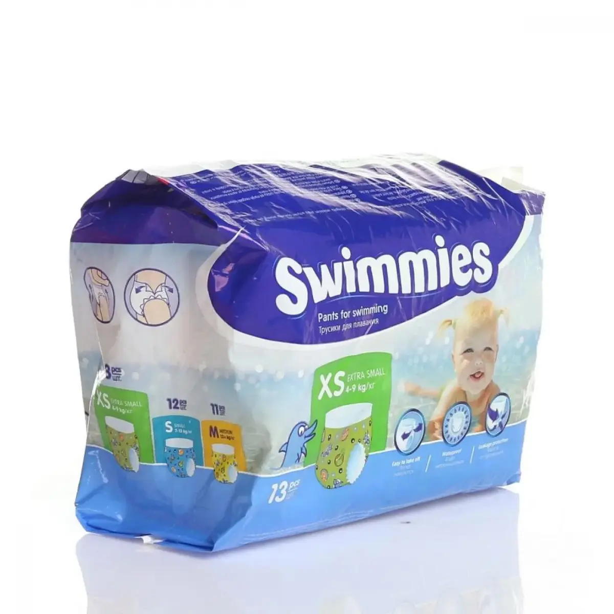 Swimmies Mayo Bebek Bezi 1 Beden X-Small 4-9 kg 13 adet