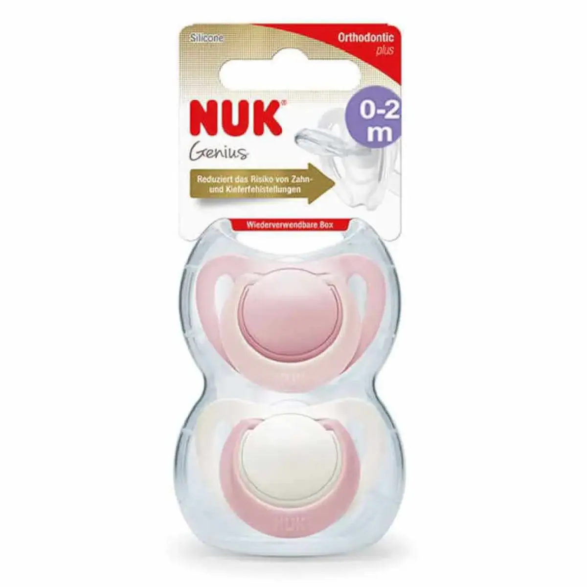 Nuk Genius Silikon Emzik 2li 0+ Ay Kız