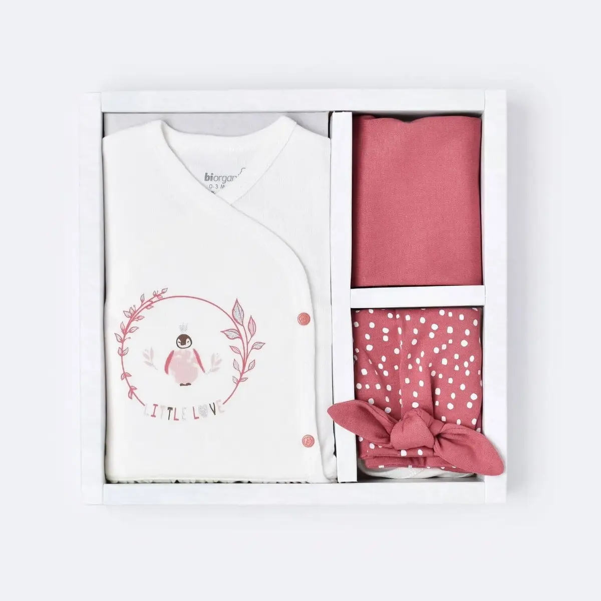 Bibaby Hastane Çıkışı 5li Organik Little Love Rose Dry