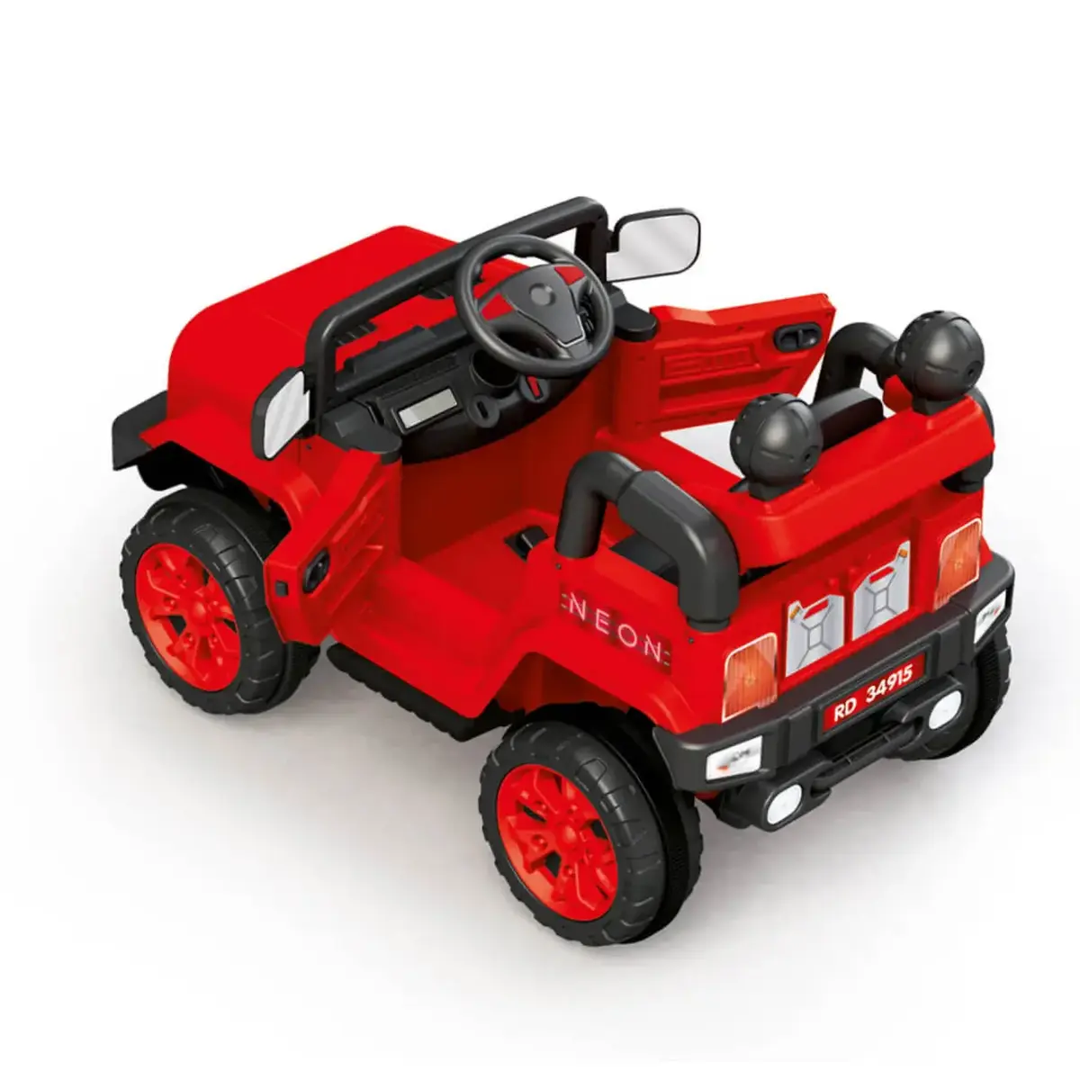 Dolu Neon Akülü Araba 12V Kırmızı