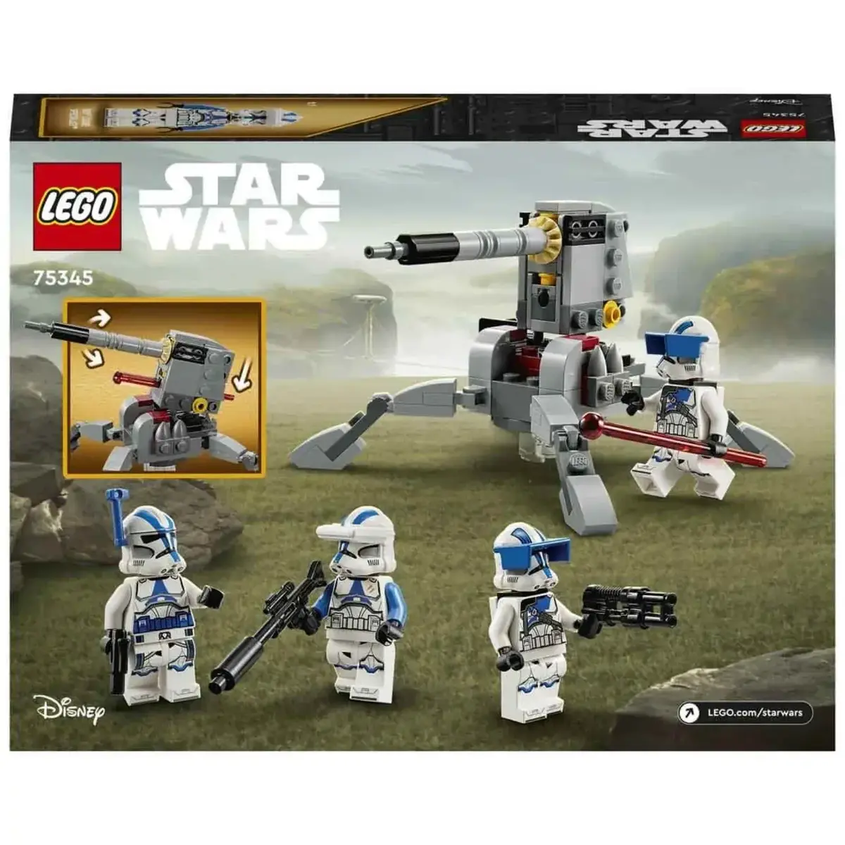 LEGO Star Wars™ 501. Klon Trooperlar Savaş Paketi 75345
