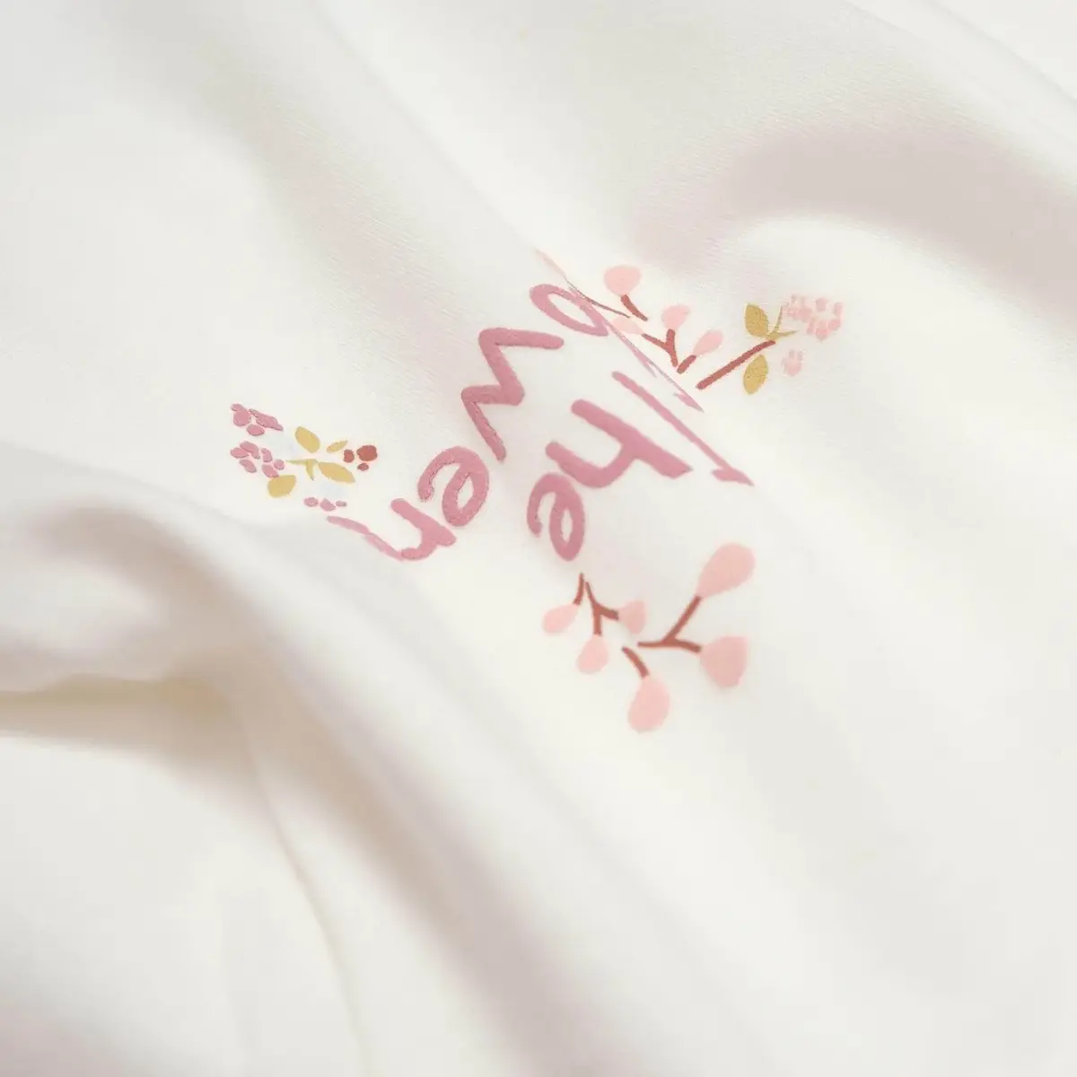Bibaby Organik Tulum Takımı Tüllü The Flowers Ekru - Pembe