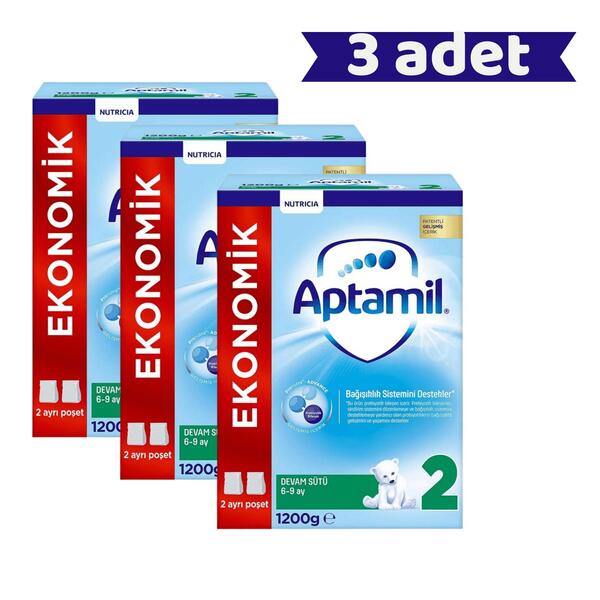 Aptamil 2 Devam Sütü 1200 Gr x3