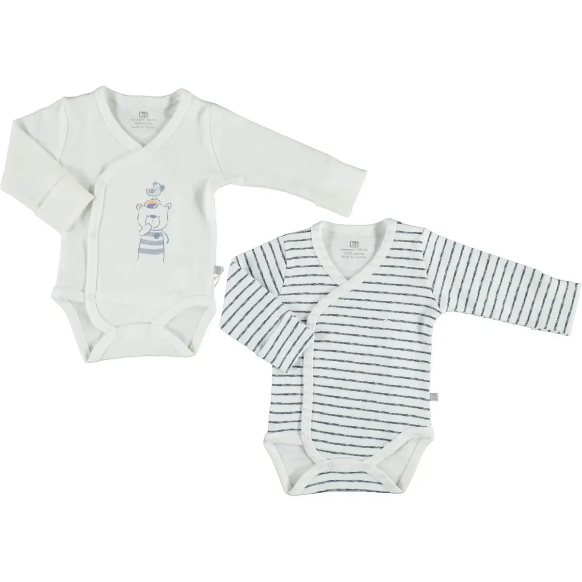 Bibaby Body Kruvaze Eldivenli 2li I Love Bear