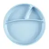OiOi Porsiyon Vakumlu Mama Tabağı Mineral Blue