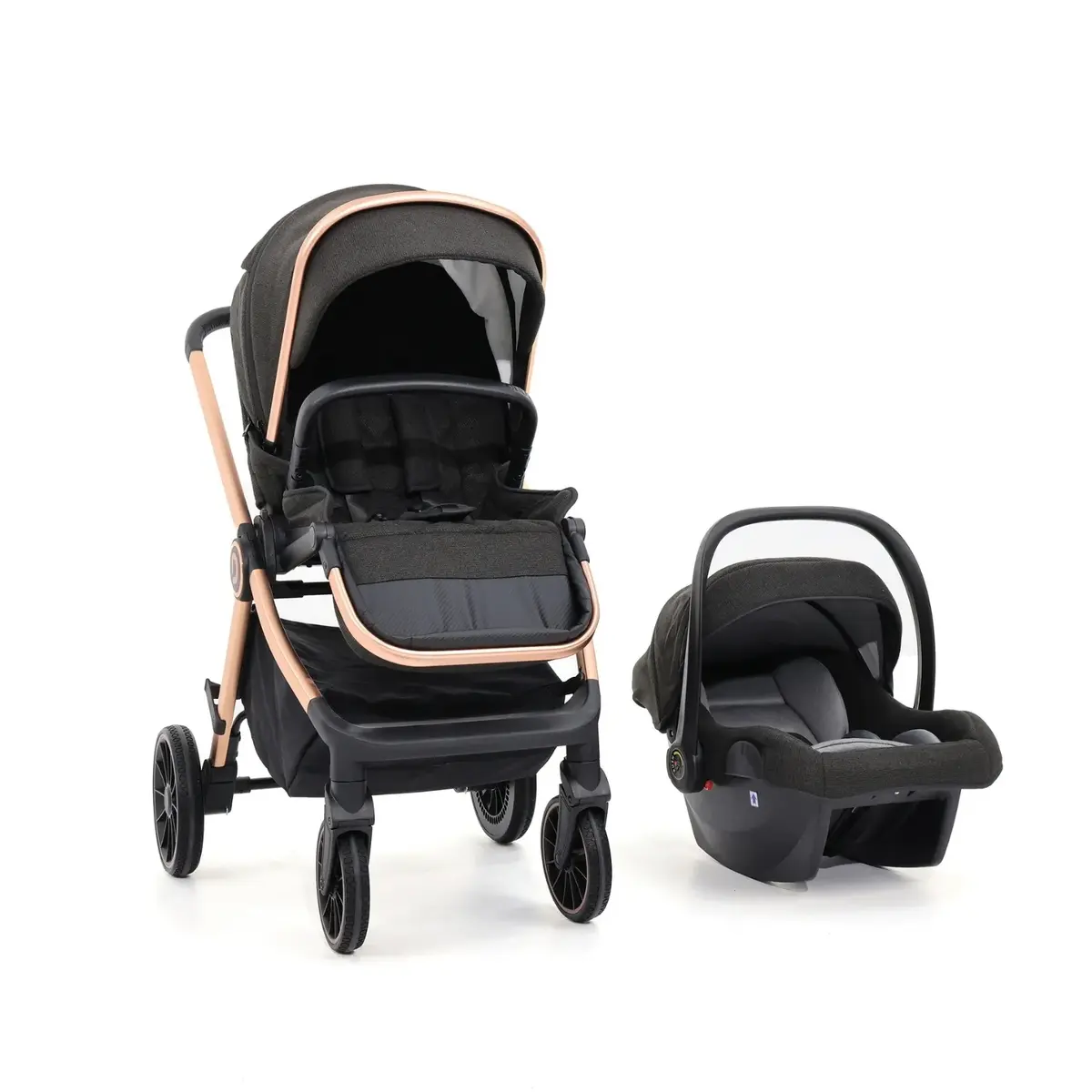 Duux Pro Max Travel Sistem Bebek Arabası Black Duux Pro Max Travel Sistem Bebek Arabası Black