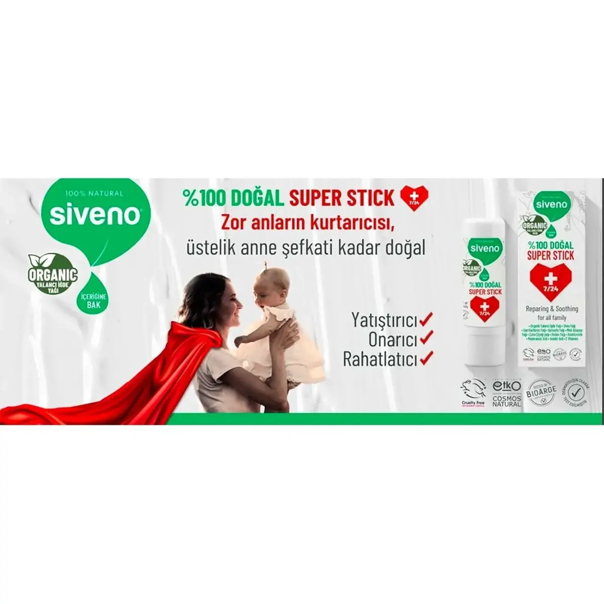 Siveno %100 Doğal Super Stick 
