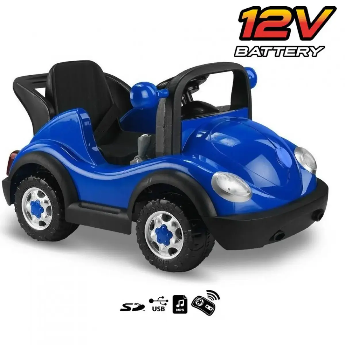 Babyhope Akülü Araba Kumandalı Mavi Babyhope Akülü Araba Kumandalı Mavi