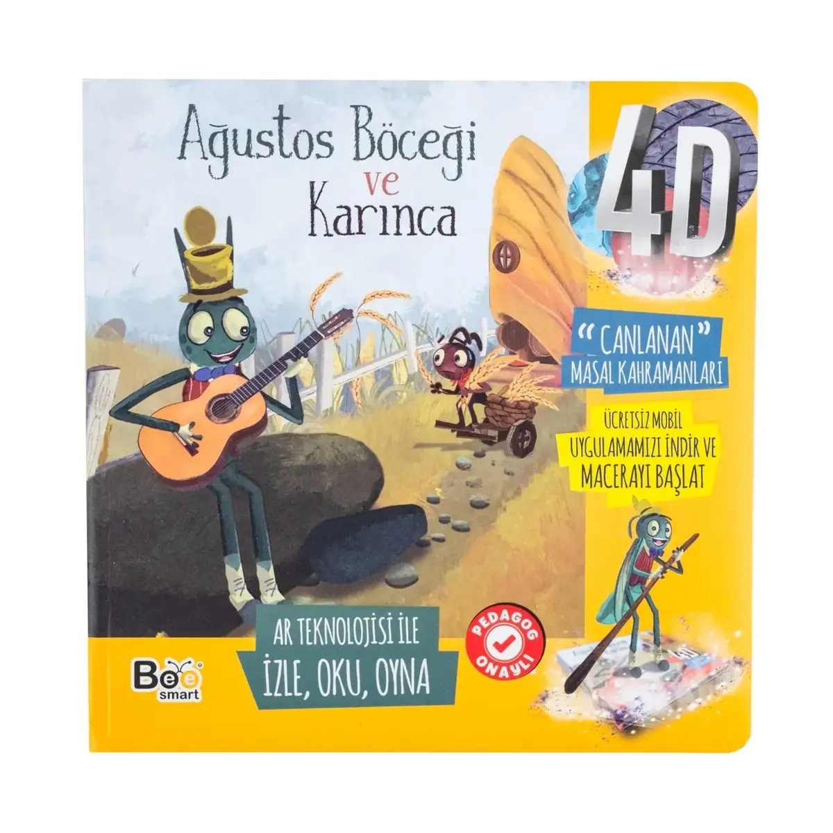 Bee Smart Agustos Böcegi Ve Karınca Çocuk Kitabı