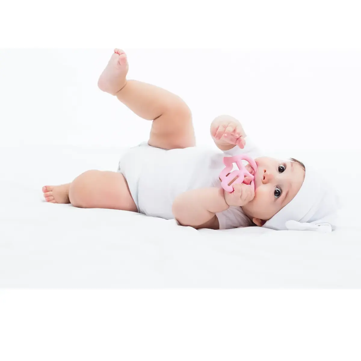 OiOi Annenin Eli Diş Kaşıyıcı 3+ Ay Pinky Pink