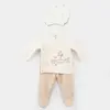 Bibaby Zıbın Takımı 3lü Lamb Friends Bej