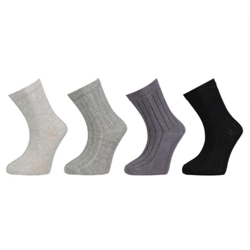 Bibaby Organik Çorap Soket 4lü New Basic Gri
