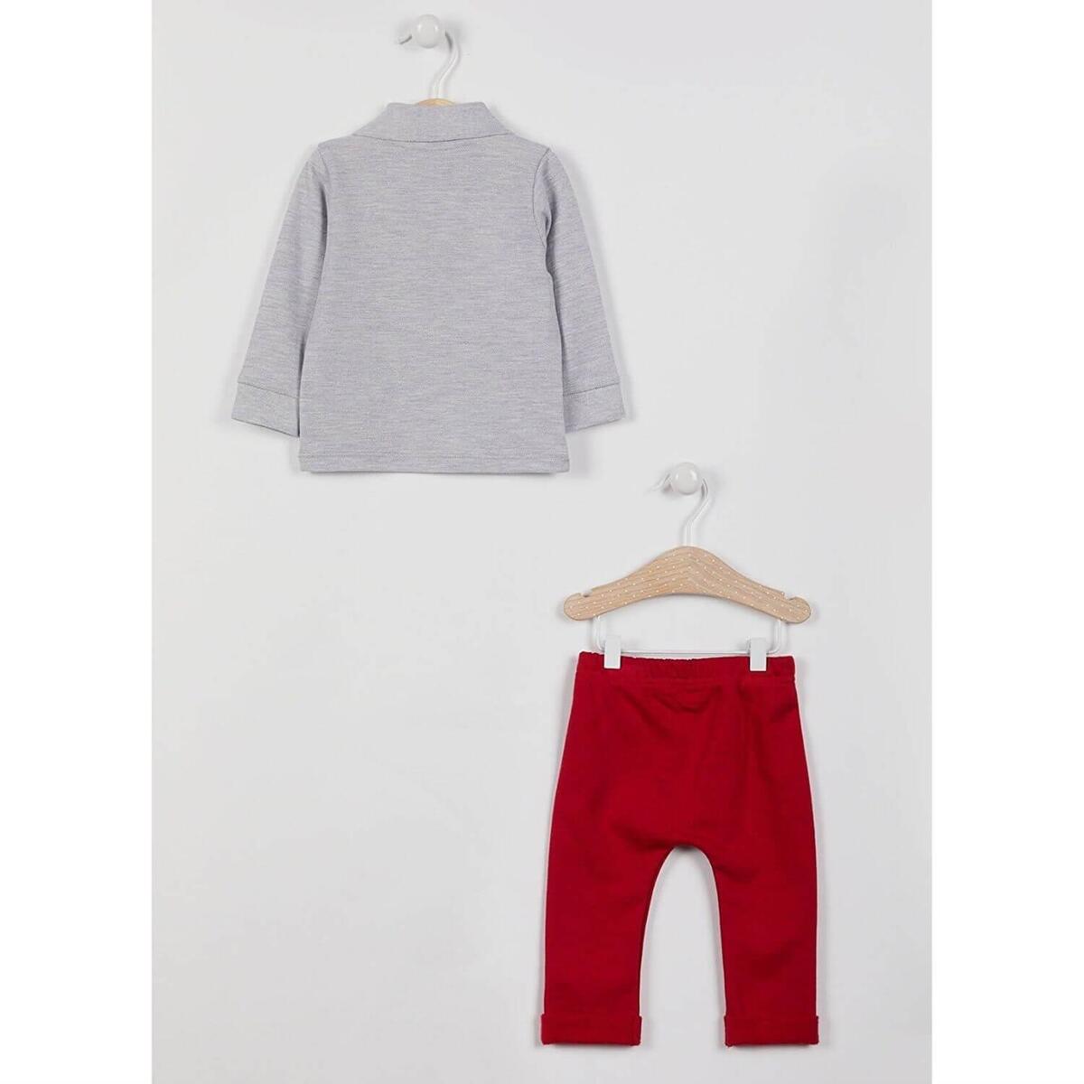 U.S. Polo 2li Takım Gri Melanj