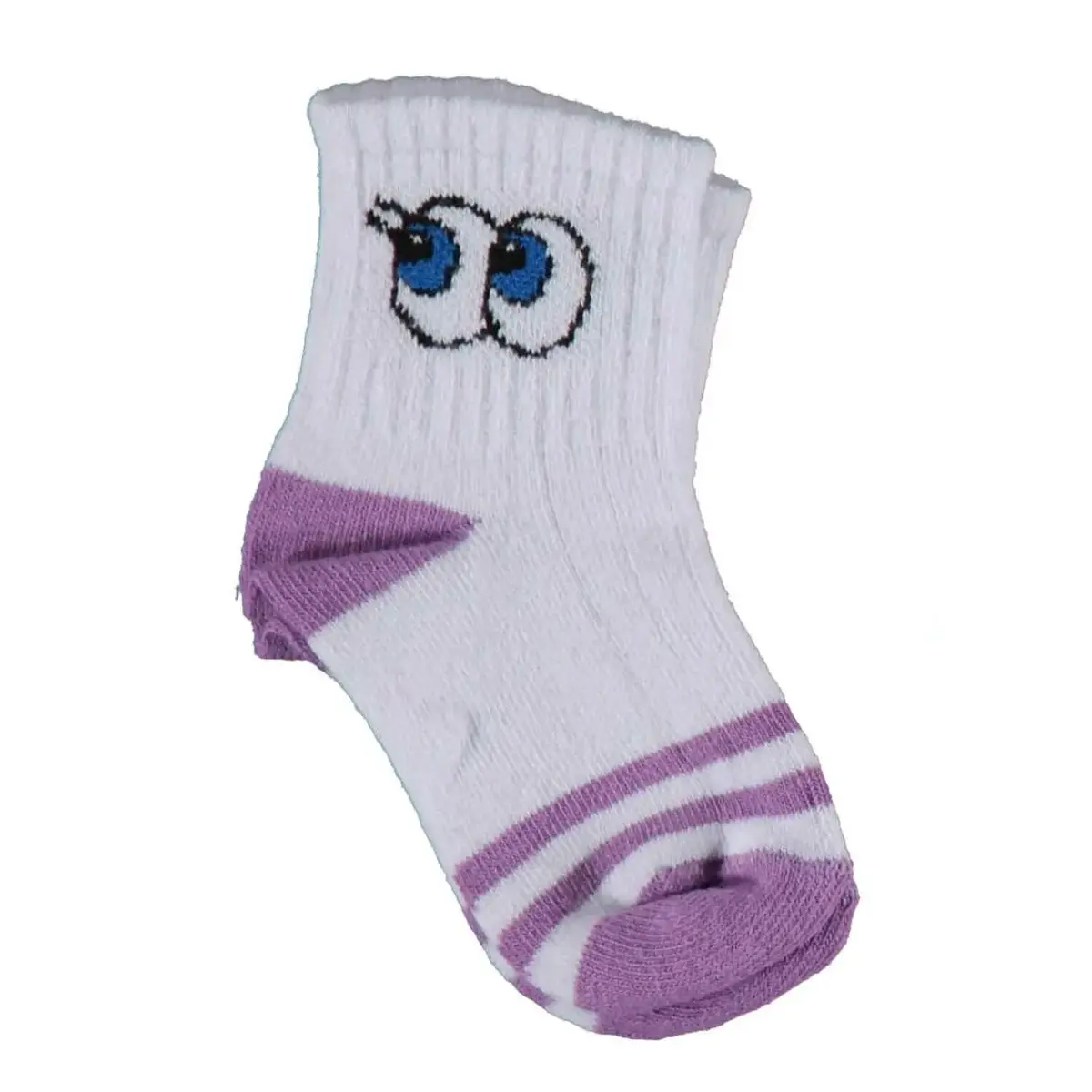 Bibaby Organik Çorap Soket Kısa Eyes Lila Bibaby Organik Çorap Soket Kısa Eyes Lila