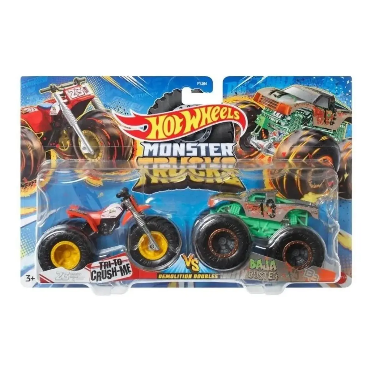 Hot Wheels Monster Trucks Güçlü İkili 1:64 Arabalar