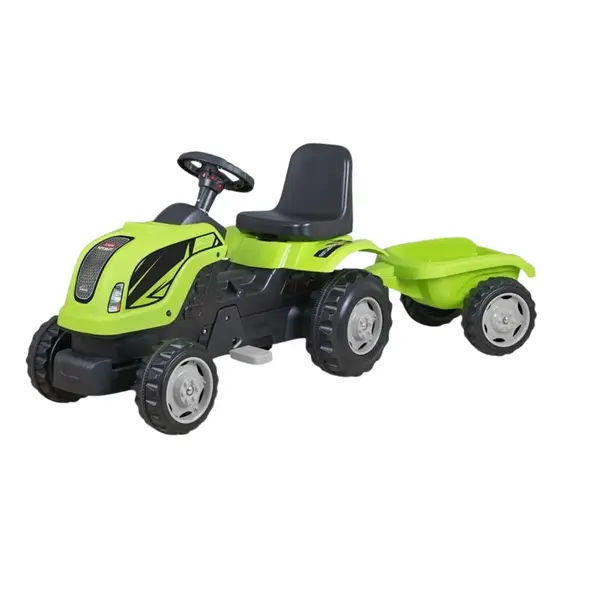 Micromax Pedallı Römorklu Traktör Yeşil