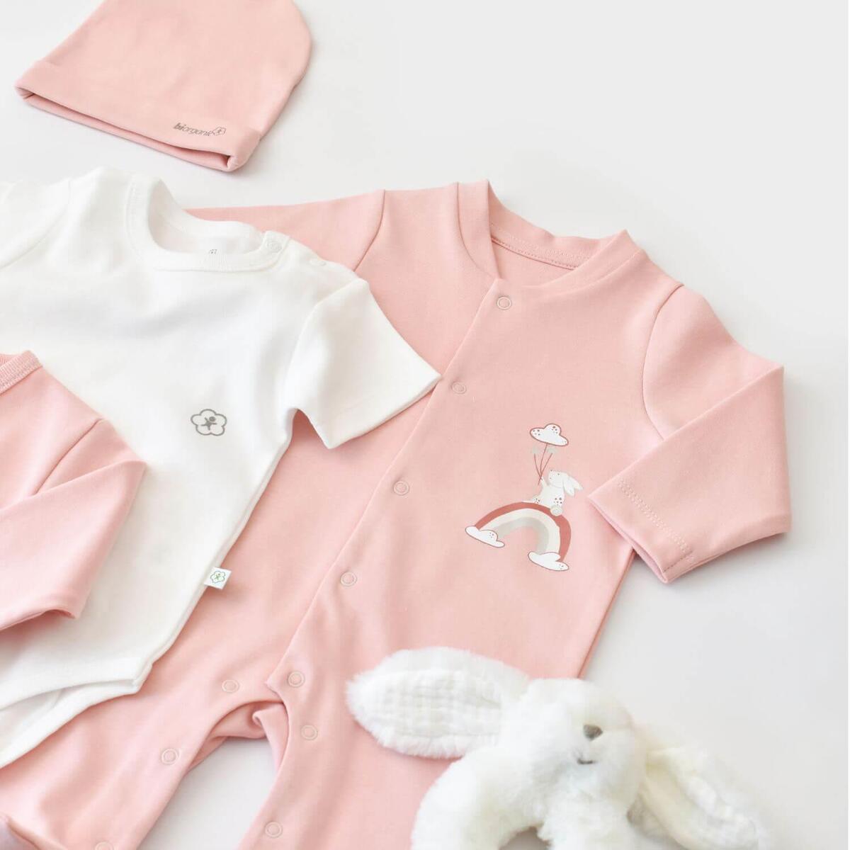 Bibaby Organik Hastane Çıkışı 10lu Live Color Rabbit Somon