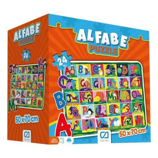 Alfabe Eğitici Puzzle Büyük 24 Parça
