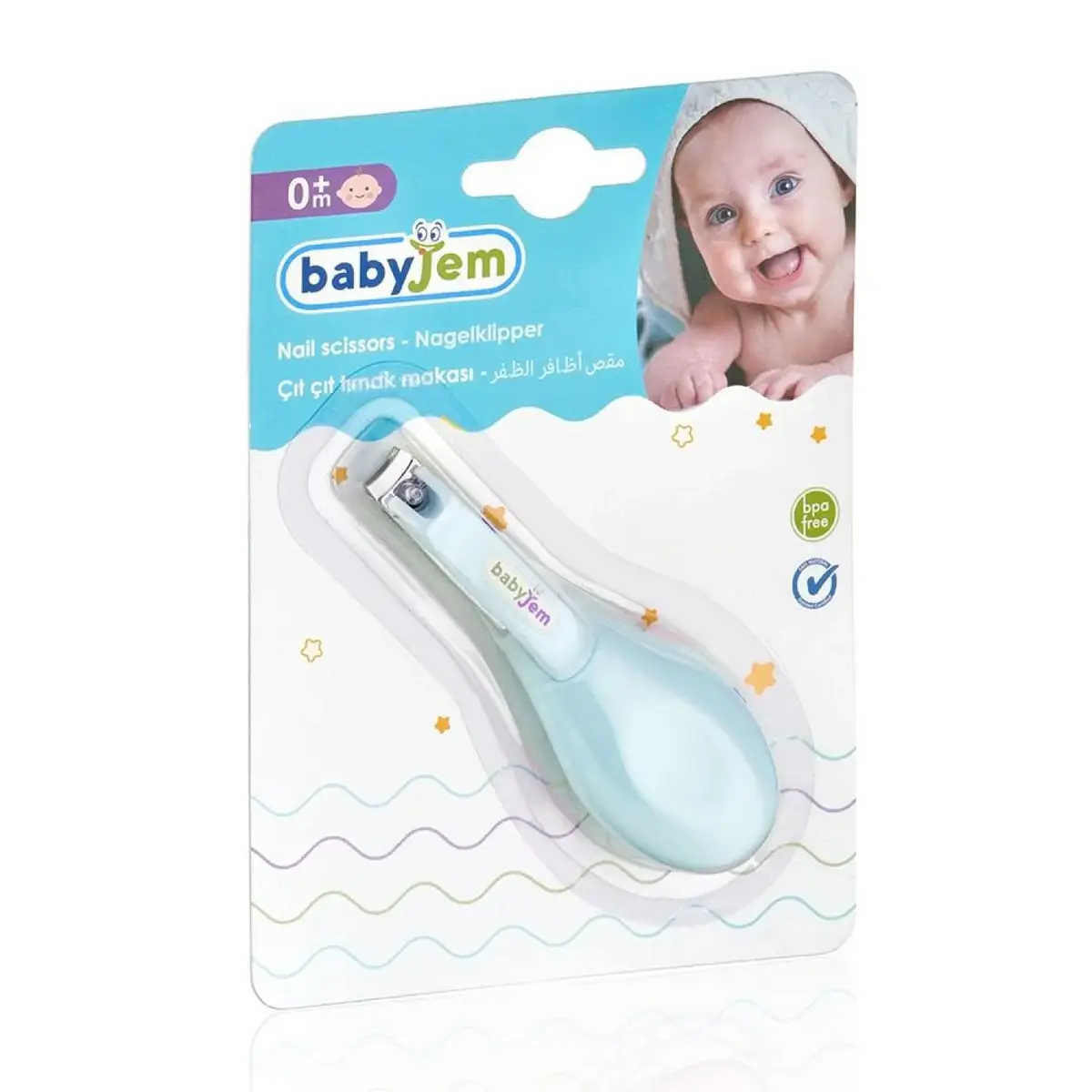Babyjem Bebek Çıtçıt Tırnak Makası Mavi