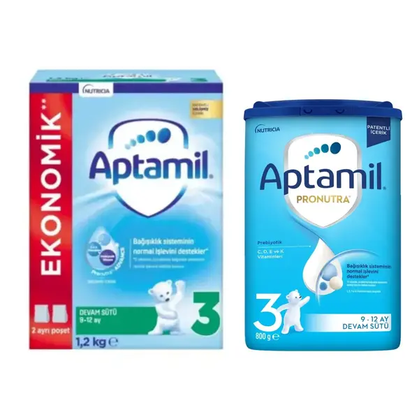 Aptamil 3 Devam Sütü 1200 Gr + 800 gr 