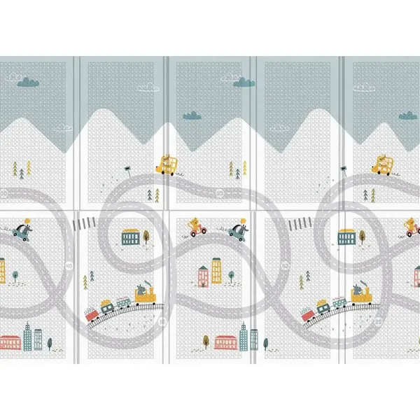 Parklon Mutlu Seyehat Katlanabilir Bebek Oyun Halısı 140x200x1 cm