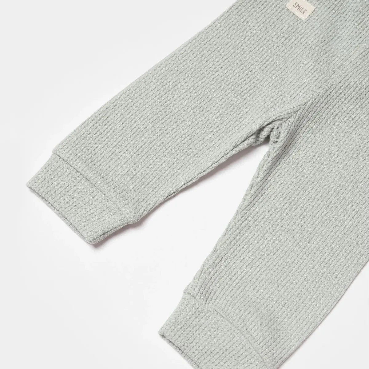 Bibaby Organik Pantolon Waffle Smile Mint