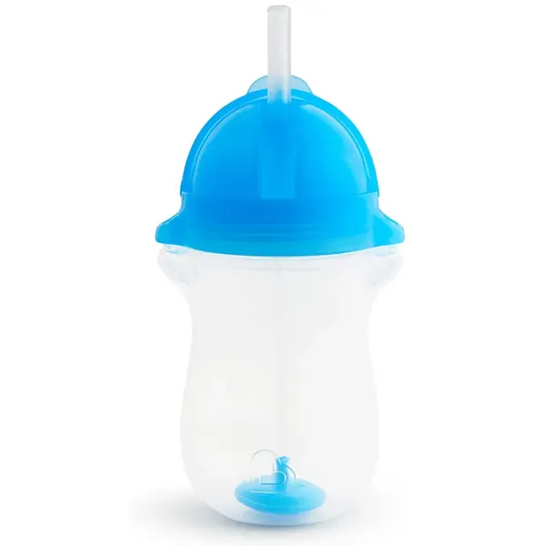 Munchkin Tıklama Kilitli Uçlu Pipetli Alıştırma Bardağı 296 ml Mavi