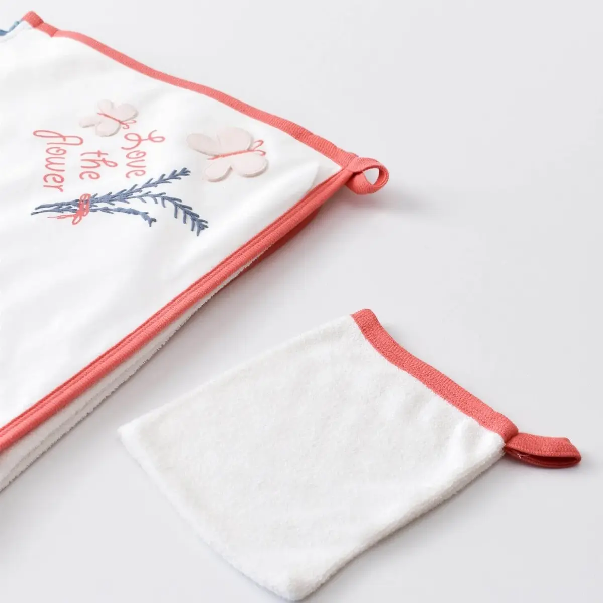 Bibaby Organik Havlu Wild Flowers Coral