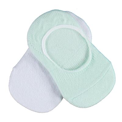 Bibaby Babet Çorabı Colours Yeşil - Beyaz