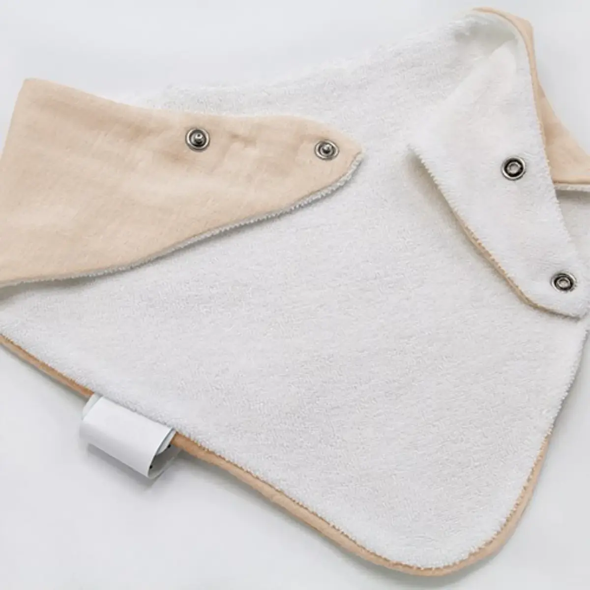 Babyjem Ahşap Diş Kaşıyıcılı Bürümcük Müslin Önlük Somon