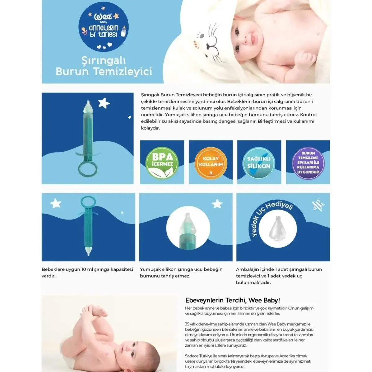 Wee Baby Şırıngalı Burun Temizleyici