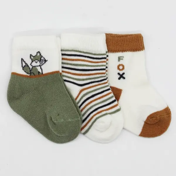 Bibaby Çorap Soket 3lü Bistyle Fox Penye Nil