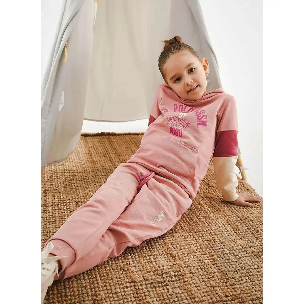 U.S. Polo Eşofman Takımı Retro Pembe