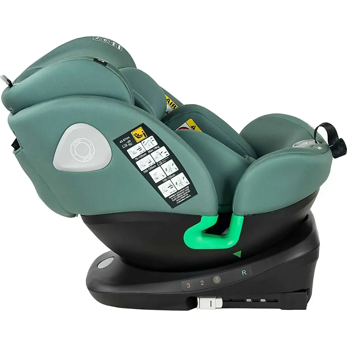 Prego Q9004 Tronfix I-Size Oto Koltuğu 0-36 Kg Yeşil