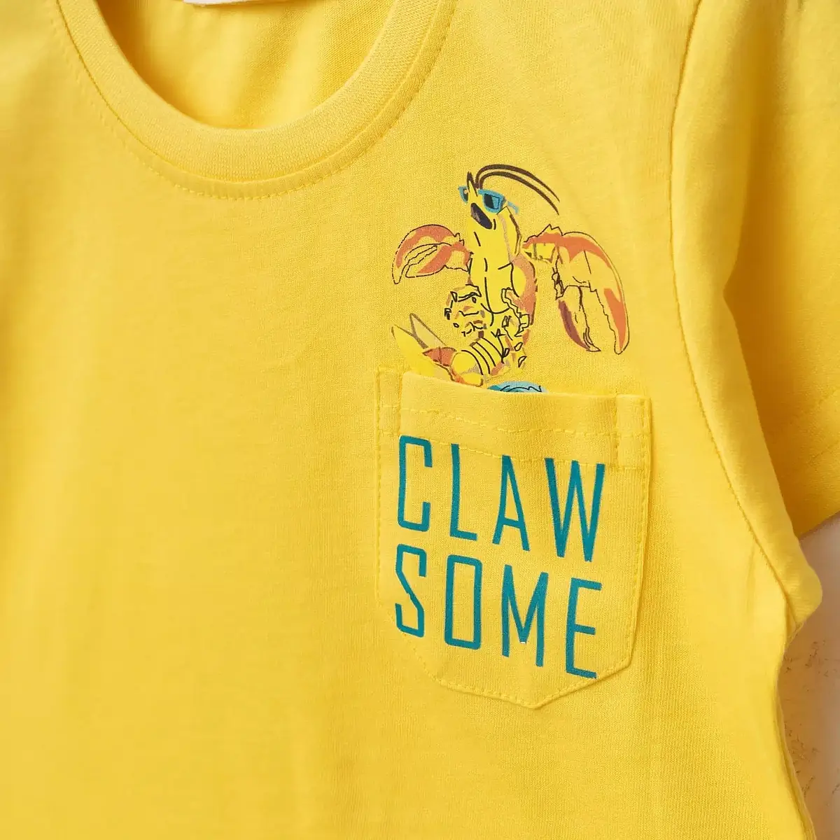 Bebolly 2li Takım Claw Some Baskılı Sarı
