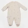 Bibaby Organik Salopet Modal Happy Forest Bej - Mint