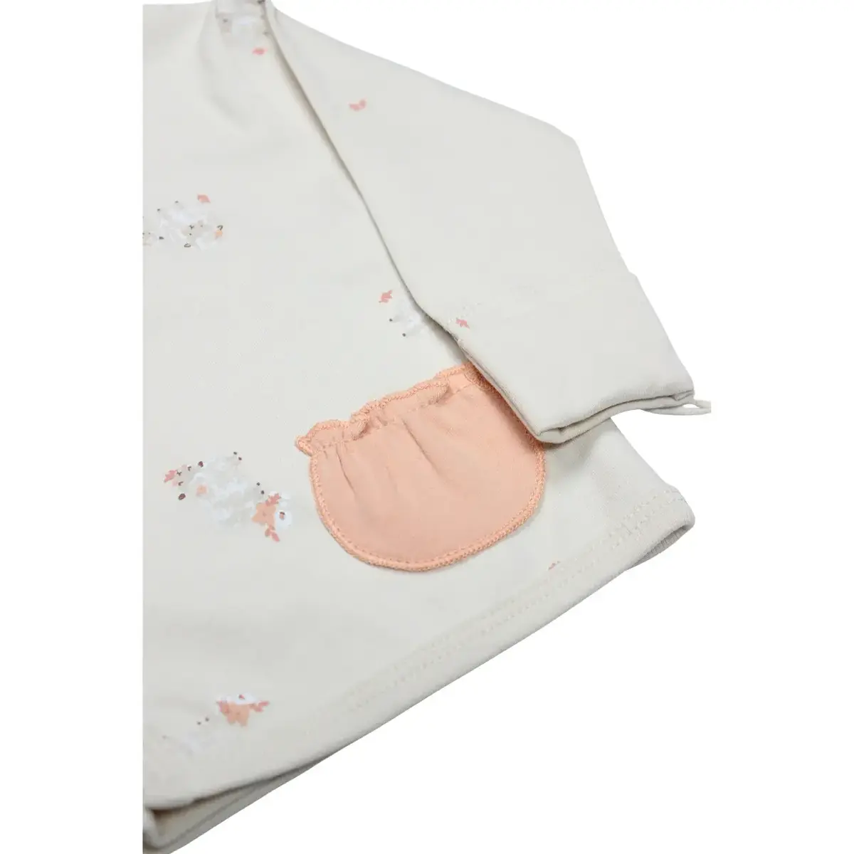 Bistyle Zıbın Takımı 3lü Fluffy And Lovely Bej - Somon - Ekru