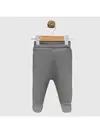 Angeltouch Pantolon Patikli Raporlu Mavi-Gri-Indigo 0-3 Ay