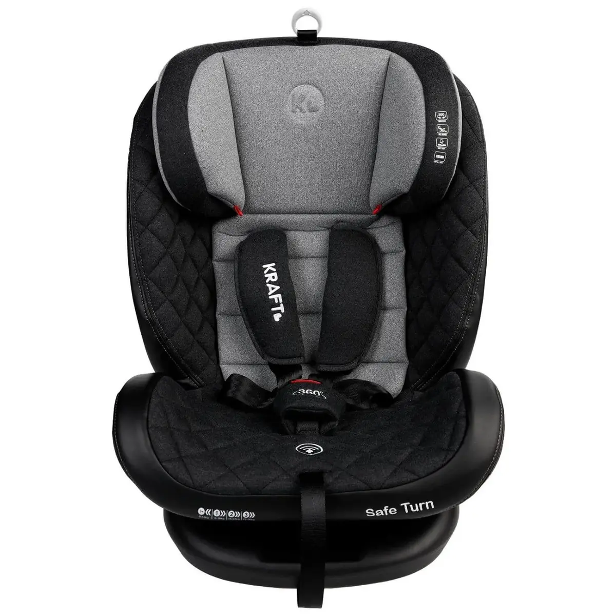 Kraft Safe Turn Oto Koltuğu 0-36 Kg Grey