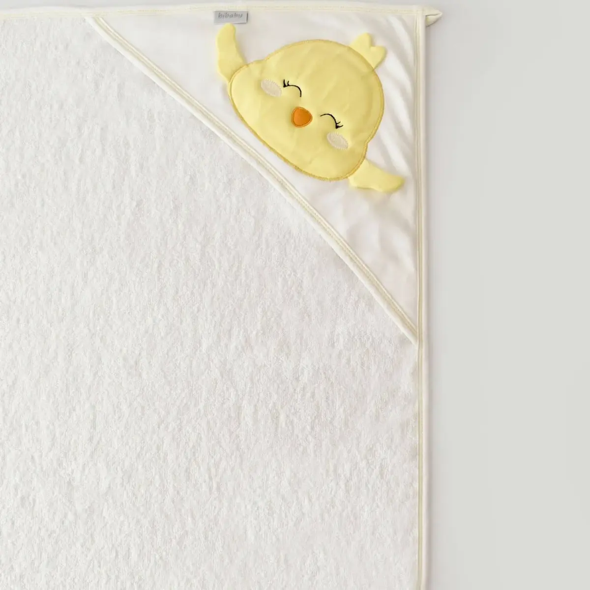 Bibaby Havlu Smiley Bird Ekru - Sarı