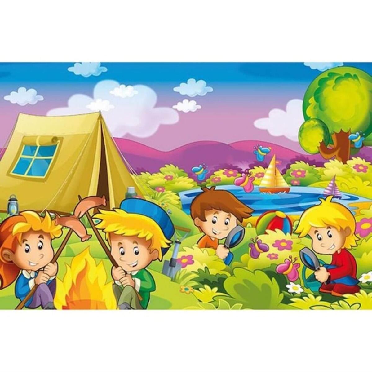 Art Kids Meraklı Kampçılar Ahşap Puzzle 25 Parça